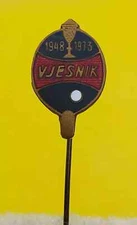 GSTK VJESNIK, table tennis club PING PONG TISCHTENNIS Croatian pin KASUN 1948/73
