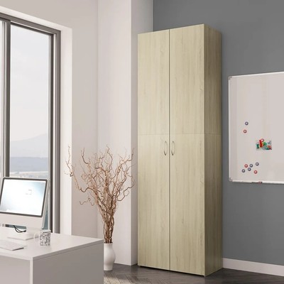 Tall Kitchen Larder Cupboard Storage Pantry Sonoma Oak Unit