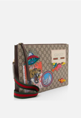Gucci Soft GG Supreme Gucci Courrier Messenger Clutch