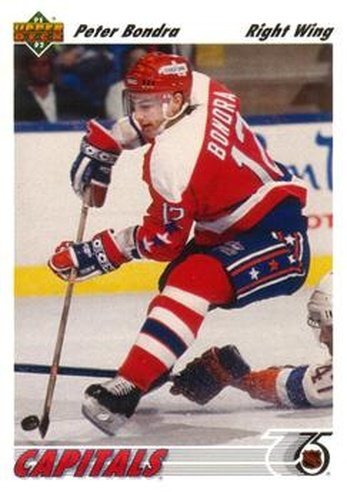 #131 Peter Bondra - Washington Capitals - 1991-92 Upper Deck Hockey