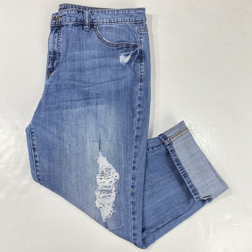 JLO Jennifer Lopez Boyfriend Crop Sz 18 
