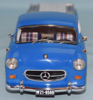 ミニカー CMC 1/18 Mercedes Bentz Transporeter 1/18 CMC Mercedes-Benz Racing Car Transporter “The blue Wonder