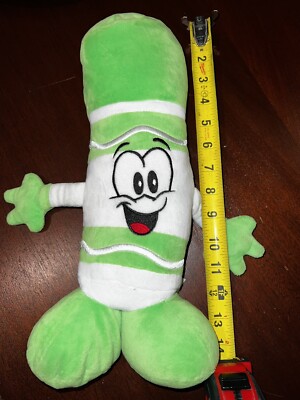 Crayola Experience Green Plush Marker Twist O Lime Stuffed Character Toy 13.5''