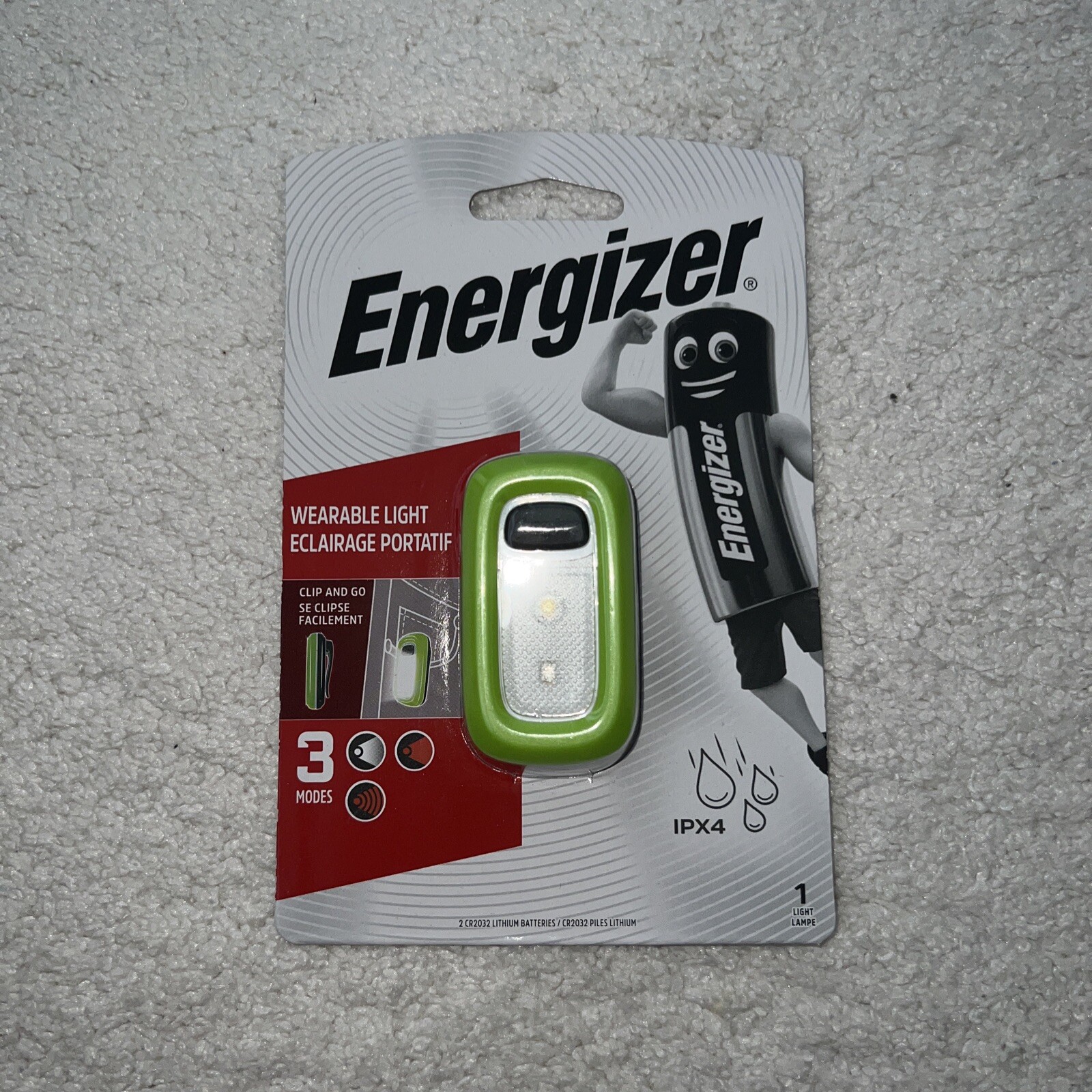 Energizer LED Wearable Flashlight Torch Clip On Running Bike light eBay