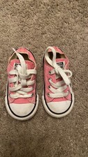 INFANT CONVERSE Chuck Taylor All Star Toddler Low Top Pink  7J238 Size 5