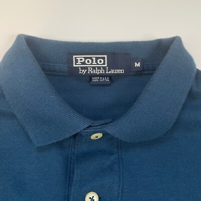 Polo Ralph Lauren Mens Size Medium Custom Fit Mesh Pony Polo Shirt