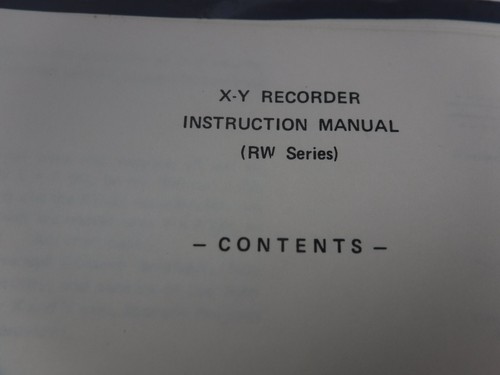 Biddle 655021 RW Series Primeline X-Y Recorder Manual 655021 - Picture 7 of 14