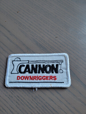 Aufnäher ''CANNON DOWNRIGGERS'' Unbenutzt- 9,5 cm x 5 cm -