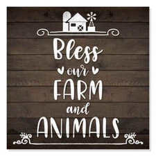 Bless your Farm  Rustic Looking Inspiration Farmhouse Wood Sign B3-12120061033
