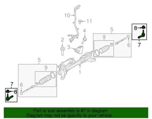 Par de extremos de varilla de amarre exterior de dirección Land Rover Range Rover Sport x2 OEM NUEVO LR033534 Foto 2 de 4
