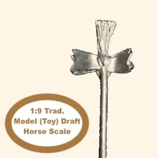 HORSING AROUND Traditional 1:9 Scale DRAFT HORSE RAFFIA FLOWER / FLIGHT - Pewter