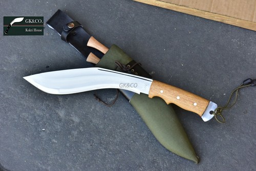 11" Afghan Official Issued Genuine Gurkha Kukri Knives Green Case GK&CO In Nepal - Picture 2 of 9