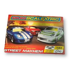 Micro Scalextric Street Mayhem Box Set 1:64 Porsche Boxster Nissan 350Z Audi TT