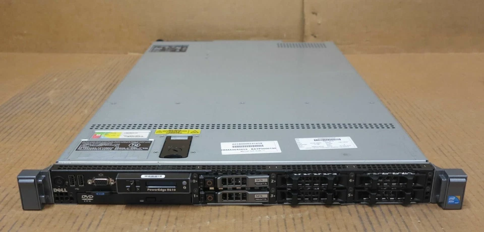 Dell PowerEdge R610 Xeon E5603 1.6GHz 16GB RAM 6x 2.5" Bays PERC 6/iR 1U Server - Image 2 of 3