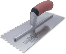 Marshalltown Notched Trowel - 11" x 4-1/2" / 1/4" x 1/4" x 1/4"