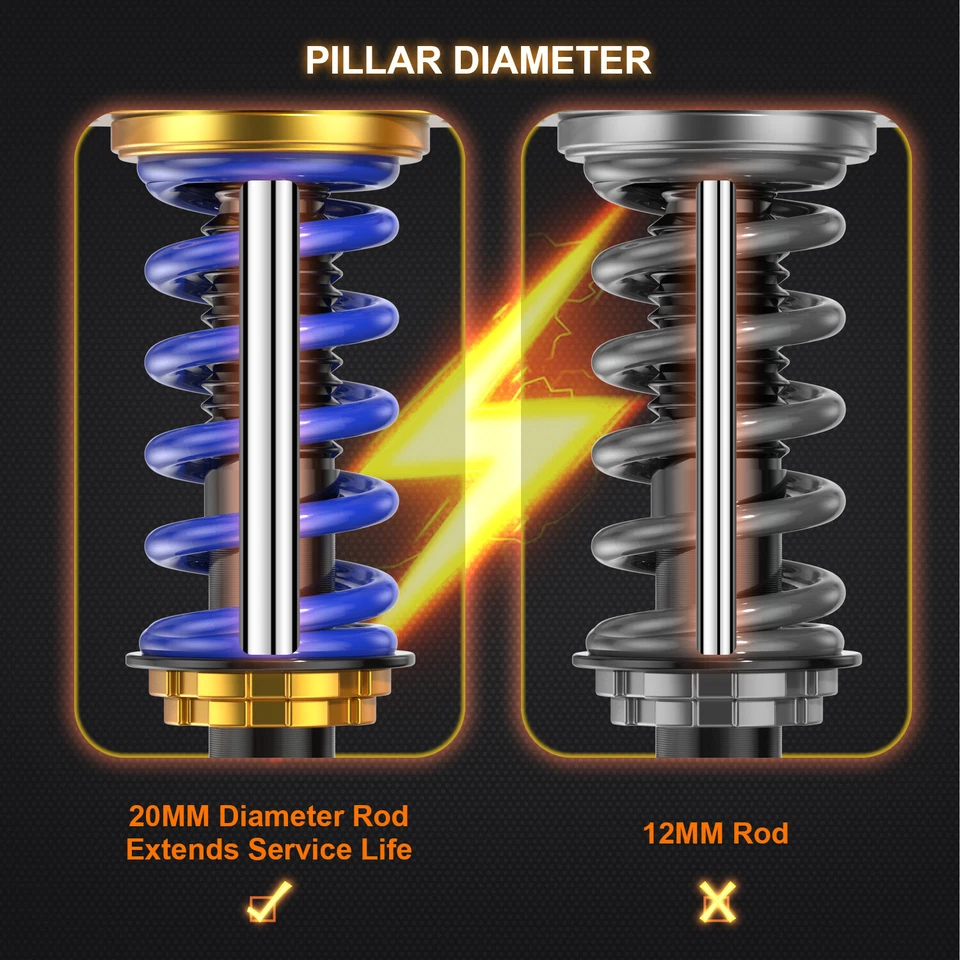 4x Coilover Shocks Struts Suspension for BMW 3-Series 328i 325i 335i Adj Height - Image 2 of 4