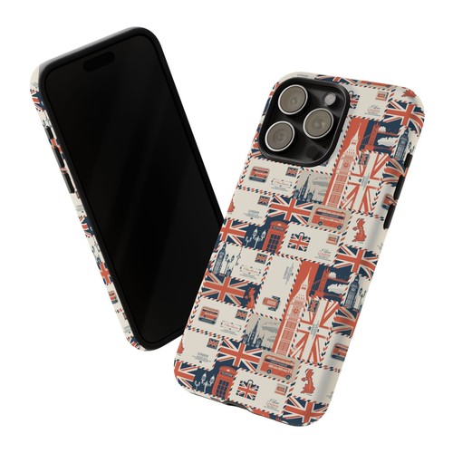 British Icons Phone Case - Union Jack, Big Ben, British Flag, London, Wrap Print - Picture 28 of 177