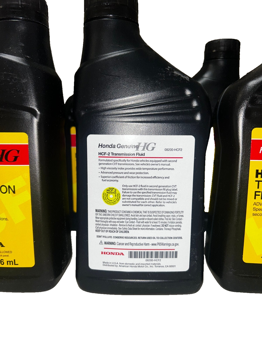 4 QUARTS Of OEM Honda Genuine HCF-2 CVT Transmission Fluid | eBay