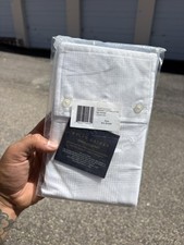 Ralph Lauren Lovan Jacquard King Pillow Sham White Organic Cotton Studio Wht