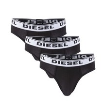 Image of NWT. Diesel. 3 Pack. Andre Cotton Stretch Brief. Black. MRSP $40.00