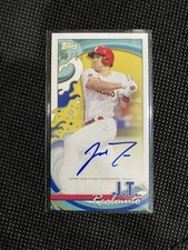 2022 Topps Rip J.T. Realmuto Mini On-Card Auto  /50 Phillies
