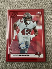 Chris Braswell 2024 Panini Zenith No Huddle Red Auto  #120 RC Auto Tampa Bay