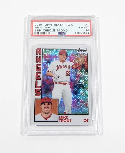2019 Topps Silver Pack '84 Chrome Promo Mike Trout #T84U-1 PSA 10