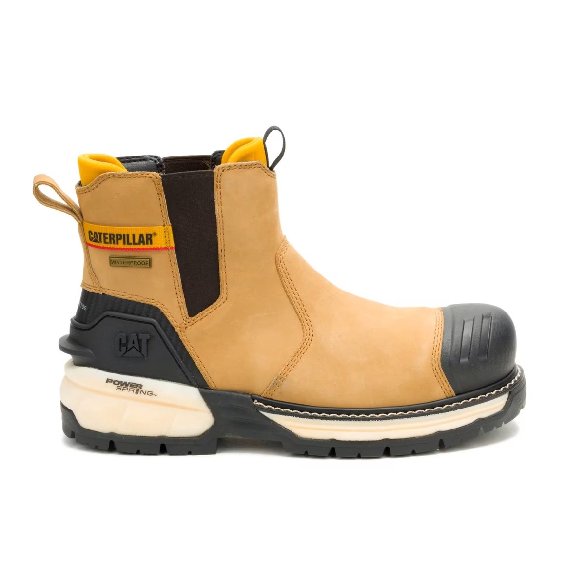 CAT Men's Excavator Power Spring Chelsea Waterproof Composite Toe