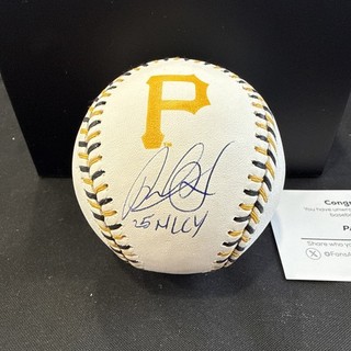 Paul Skenes Signed Pittsburgh Pirates Baseball Cy Young Inscribed Fanatics COA