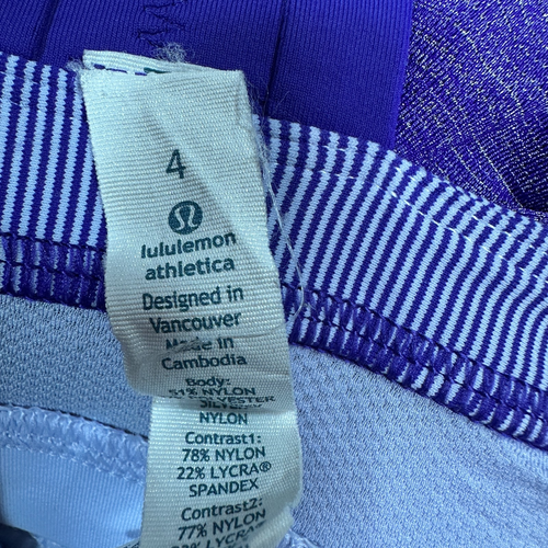 Lululemon Purple Rest Less Heathered Bruised Berry Wee Stripe Cinched Tank Top 4 - Bild 9 von 9