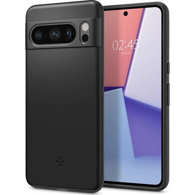 Handyhülle für Pixel 8 Pro Spigen Case Cover Etui Futeral Hülle Tasche Schwarz