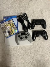 Sony PlayStation 4 Slim 500GB Weiß, 3 Controller, 2 Spiele (VB)