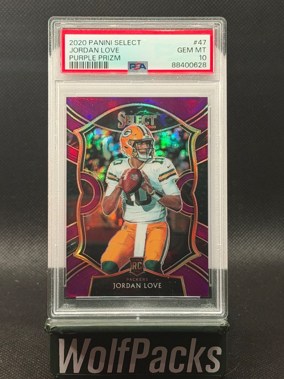 2020 Panini Select - Jordan Love #47 Purple Prizm /75 (RC) PSA 10