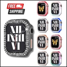 Rhinestone Bling Case Cover For Apple Watch Series 9 8 7 6 5 4 SE Diamond Bumper