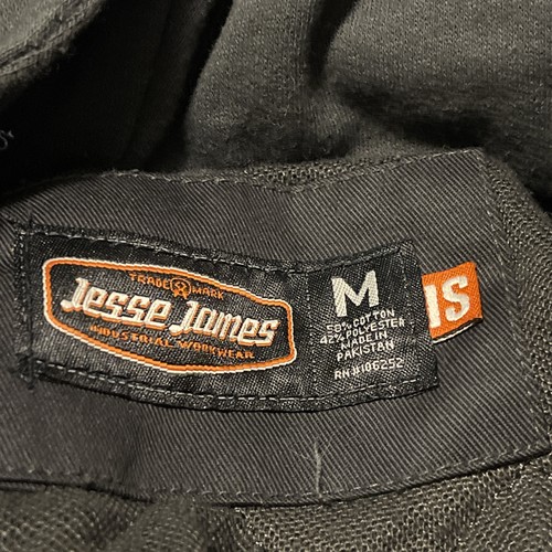 Jesse James Mechanic Chore Workwear Jacke Herren mittelgrau gefüttert Reißverschluss Kapuze - Bild 7 von 9