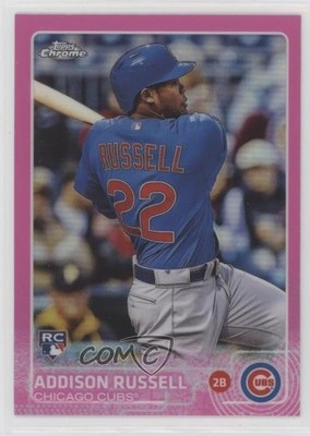 2015 Topps Chrome Pink Refractor Addison Russell #24 Rookie RC 1dm7