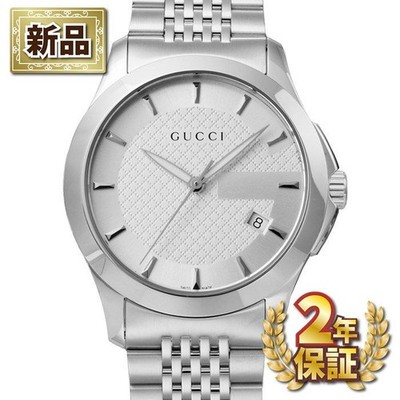 Gucci G-Timeless Uhr Silber Zifferblatt Datum Edelstahl Herren aus Japan