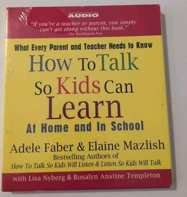 How to Talk So Kids Can Learn At Home/ School by Elaine Mazlish Audio CD New B23