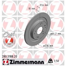 2x Bremsscheibe hinten für Honda Civic IX FB FK | 26222956