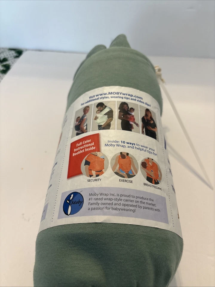 Moby Wrap, Moss Baby Sling/Wrap, 41 Page Full-Color Instructional Booklet  - Image 3 of 3