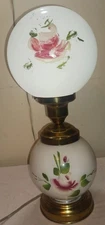 Vintage Hand Painted Double Globe Lamp