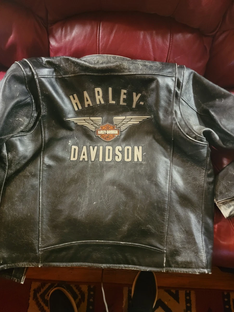 Harley-Davidson Coat Leather Outer Shell Coats, Jackets & Vests