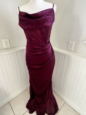 David’s Bridal bridesmaid dress Burgundy Sz 14