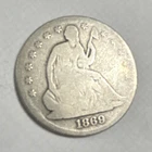 1869 Seated Liberty Half Dollar 50C Silver Business Strike Philadelphia 0.9