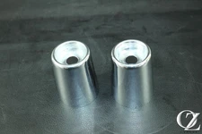 02 2002 Harley FXDL Dyna Low Rider Rear Shock Mount Chrome Cover Set