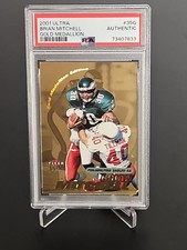 2001 ULTRA Brian Michell  & Pat Tillman's  Gold Medallion PSA authentic