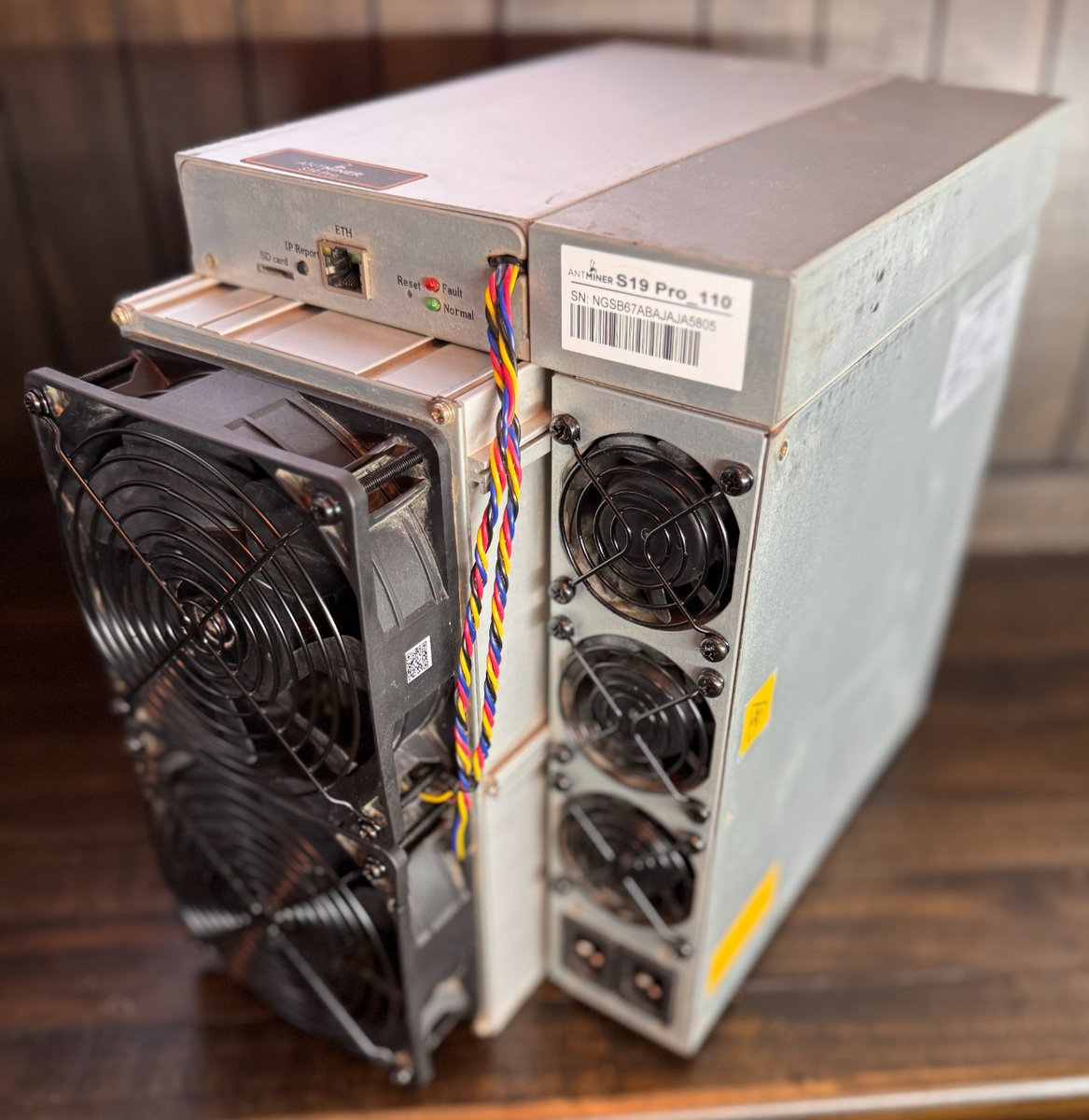 Antminer S19 110TH ASIC Miner – Boost to 120TH with Braiins OS -  Refurbished | eBay