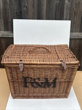 Fortnum and Mason F&M Large Wicker Hamper Storage Basket.