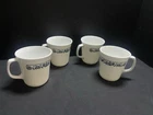 4 Vintage Corelle Old Town Blue Onion D Handle Mugs Pyrex Corning