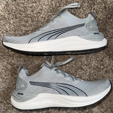 PUMA Electrify Nitro 3 Knit Running Men 10 Gray Sneakers Athletic Shoe 379084-05